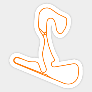 Circuit Zandvoort Track Circuit Layout Orange Sticker